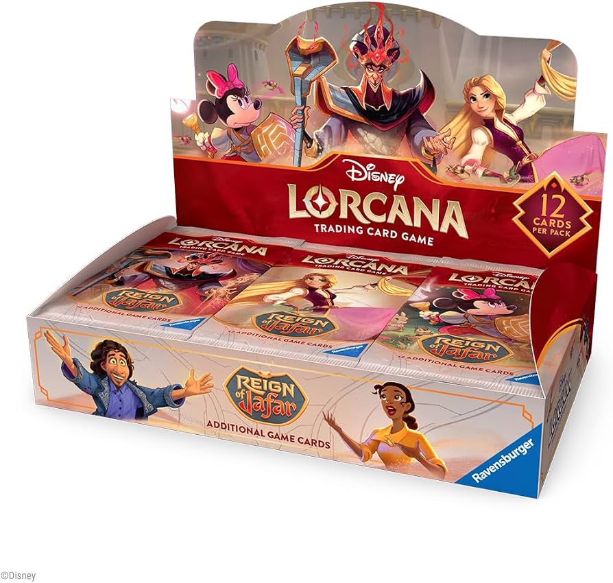 Disney Lorcana: Reign of Jafar Booster Pack (English): sealed booster pack, front of pack