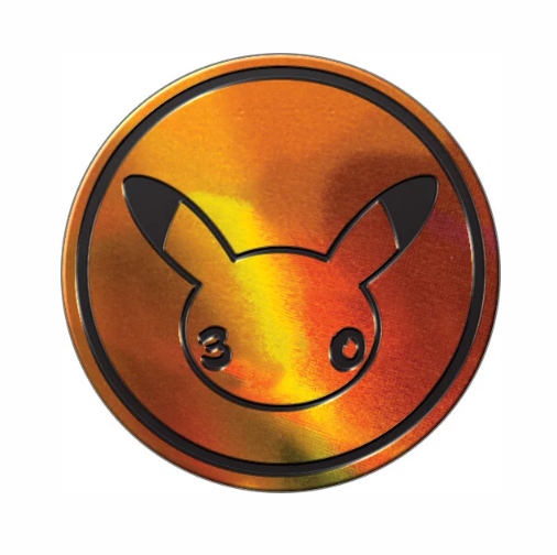 Pokémon TCG: 30th Celebration Knockout Collection Box (English): promo card and coin