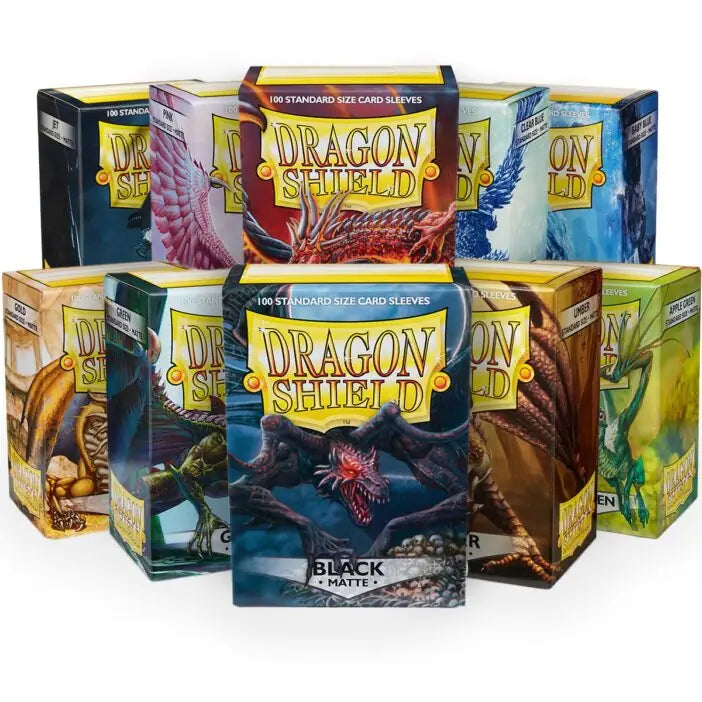 Dragon Shield card sleeves in assorted colours, Tavern Games TCG collection