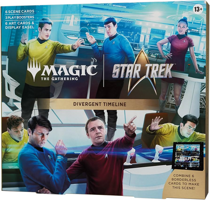 Magic: The Gathering Star Trek Scene Box, Divergent Timeline, with the Enterprise crew