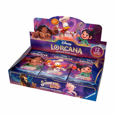 Disney Lorcana: Shimmering Skies Booster Pack (English): sealed booster pack, front of pack