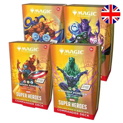 Magic: The Gathering: Marvel Super Heroes Collector Commander Deck: sealed Commander deck, front of deck box