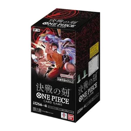 One Piece Card Game: OP-16 Booster Box (Japanese): sealed booster box, front of display