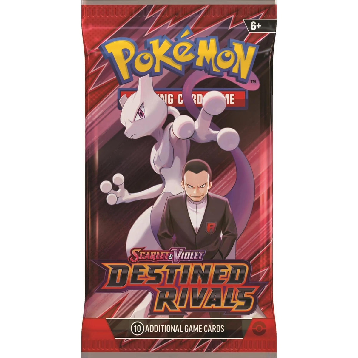Pokémon TCG: Scarlet & Violet – Destined Rivals Booster Pack (English): sealed booster pack, front of pack