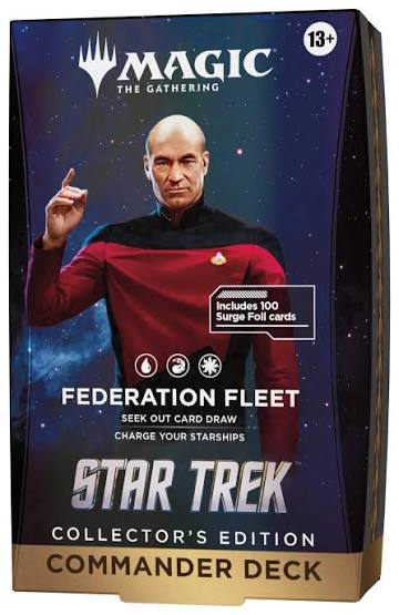 Magic: The Gathering Star Trek Commander deck, Federation Fleet, with Captain Picard